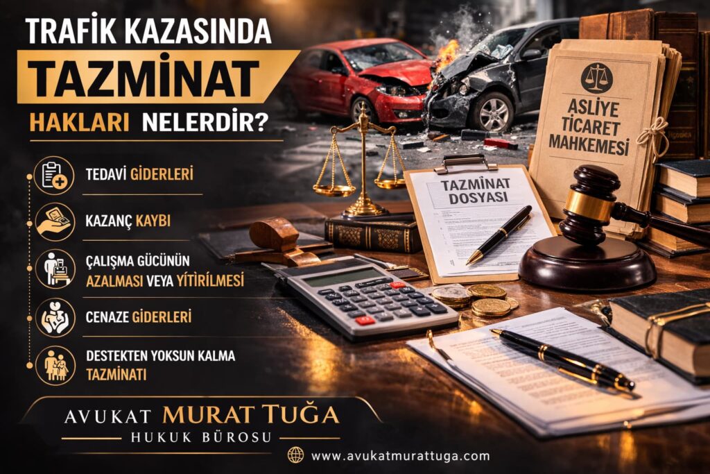 Trafik kazası davası nasıl açılır ve trafik kazası tazminat hakları